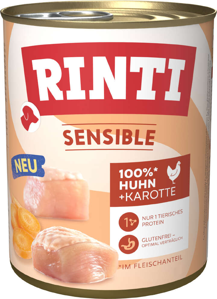 RINTI Hunde-Nassfutter Sensible Huhn + Karotte